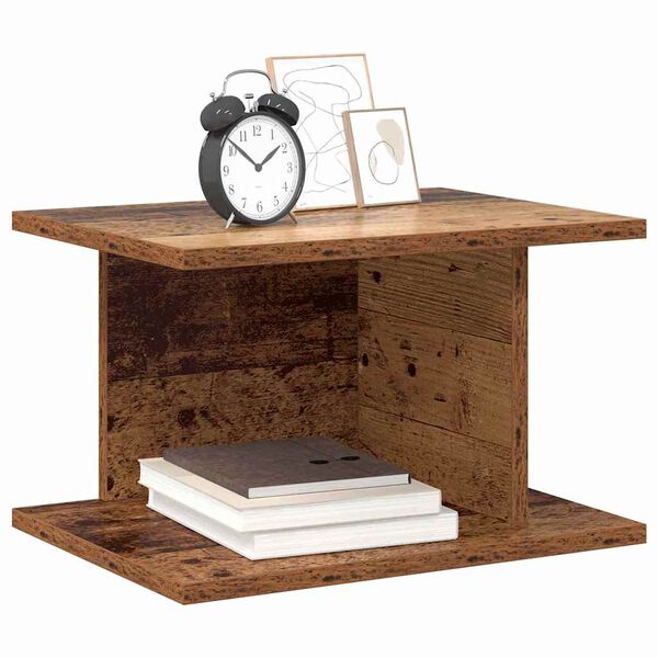 vidaXL Bedside Table Old Wood 40 x 30 x 25 cm Engineered Wood