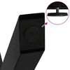 vidaXL Coffee Table Legs X-Shaped 2 pcs Black 60x(30-31) cm Steel