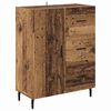 vidaXL Highboard with Drawer 2 pcs Old Wood Engineered Wood