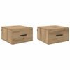 vidaXL Bedside Cabinet 2 pcs Artisan oak 35 x 35 x 20 cm