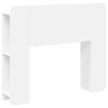 vidaXL Headboard Cabinet with Storage White Engineered Wood