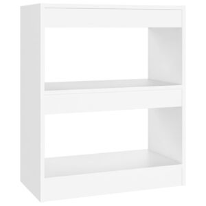 vidaXL Book Cabinet/Room Divider White 60x30x72 cm