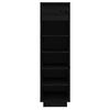 vidaXL Shoe Cabinet Black 30x34x105 cm Solid Wood Pine