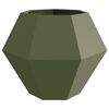 vidaXL Planter 2 pcs Olive Green 100 x 100 x 80 cm Steel