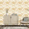 DUTCH WALLCOVERINGS Wallpaper Kidatu Ochre and White