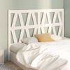 vidaXL Bed Headboard White 156x4x100 cm Solid Wood Pine