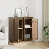 vidaXL Sideboards 2 pcs Honey Brown 31.5x34x75 cm Solid Wood Pine