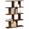 vidaXL Wall Cube Shelf 12 Compartments Smoked Oak Engineered Wood