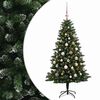 vidaXL Artificial Christmas Tree with Bauble 150 cm 150 LEDs