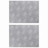 vidaXL Stair Tread 2 pcs 40 x 30 cm Silver Aluminium Rectangular