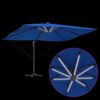 vidaXL Cantilever Roma Parasol Blue and Black 352 x 251 x 265 cm