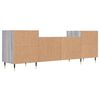 vidaXL TV Cabinet Grey Sonoma 160x35x55 cm Engineered Wood