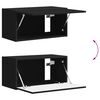vidaXL TV Cabinet Set 6 pcs Black Engineered Wood
