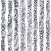 vidaXL Insect Curtain White and Grey 90x200 cm Chenille