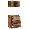vidaXL Garage Cabinets 2 pcs Old Wood Engineered Wood