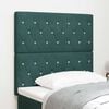 vidaXL Headboard with Headboard Dark Green 100 cm Faux Leather