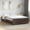 vidaXL Bed Frame without Mattress Brown Oak 120x200 cm