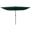 vidaXL Garden Parasol Green and Black 295 x 295 x 245 cm