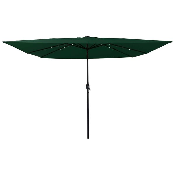 vidaXL Garden Parasol Green and Black 295 x 295 x 245 cm