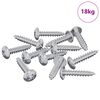 vidaXL Wood Screws 10976 pcs Silver Steel