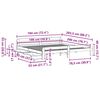 vidaXL Bed frame without Mattress Wax Brown 180x200 cm Super King Solid Wood Pine