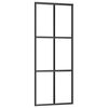 vidaXL Sliding Door with Hardware Set ESG Glass&Aluminium 76x205 cm