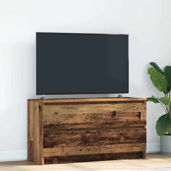 vidaXL TV Cabinet Old Wood 100x35x54 cm Engineered Wood