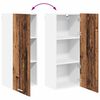 vidaXL Hanging Cabinet Old Wood 40 x 31 x 100 cm Engineered Wood