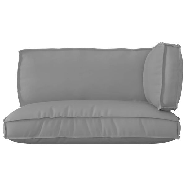 vidaXL Pallet Cushion Set 3 pcs Grey Oxford fabric