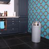 EKO Waste Bin with Push Lid 40 L Matte Grey