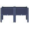 vidaXL Garden Planter with Legs Blue Grey 80x40x42 cm PP