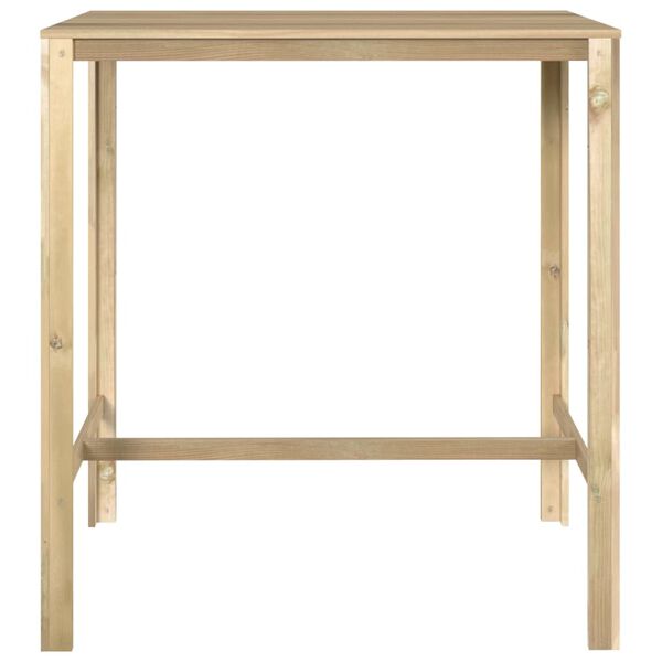 vidaXL Bar Table 110x60x110 cm Impregnated Pinewood
