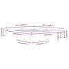vidaXL Bed Frame without Mattress White Solid Wood Pine 160x200cm