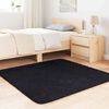 vidaXL Shaggy Rug High Pile NAVARRA Black 120x120 cm Polyester