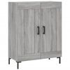 vidaXL Highboard Grey Sonoma 69.5x34x180 cm Engineered Wood