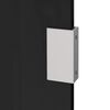 vidaXL Side Panels for Door Canopy 2 pcs Black Tempered Glass
