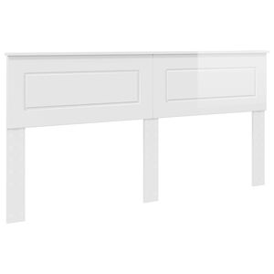 vidaXL Headboard Gloss White Engineered wood