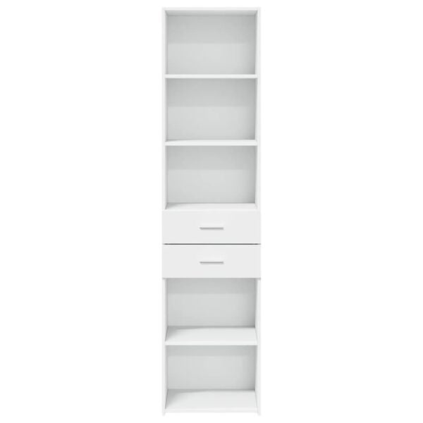 vidaXL Highboard White 45x42.5x185 cm Engineered Wood