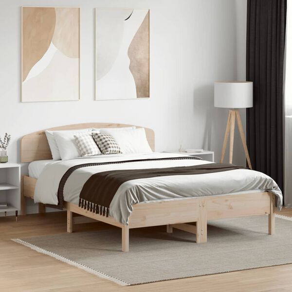 vidaXL Headboard 120 cm Solid Wood Pine