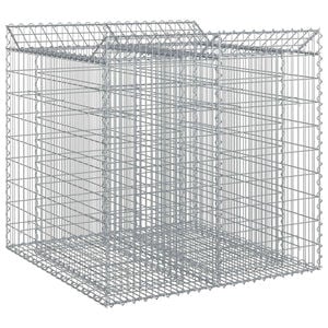 vidaXL Gabion Raised Bed 2 pcs 100 x 100 x 100 cm Galvanised Steel