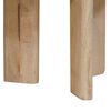 vidaXL Nesting Coffee Tables 2 pcs Black Solid Mango Wood