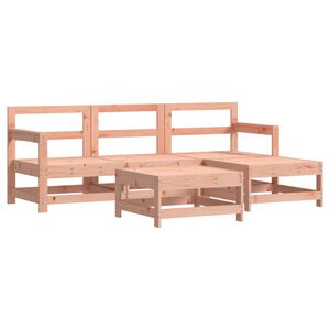 vidaXL 5 Piece Garden Lounge Set Solid Wood Douglas