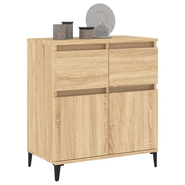 vidaXL Sideboard Sonoma Oak 60x35x70 cm Engineered Wood