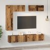 vidaXL TV Cabinet Set Wall-mounted 8 pcs Old Wood Engineered Wood