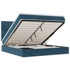 vidaXL Ottoman Bed with Mattresses Dark Blue 160x200cm Velvet