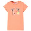 vidaXL Kids' T-shirt Peach 128