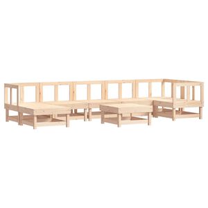 vidaXL 8 Piece Garden Lounge Set Solid Wood Pine
