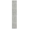vidaXL Office Cabinet Concrete Grey 60x32x190 cm Engineered Wood