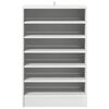 vidaXL Shoe Cabinet White 60x35x92 cm Engineered Wood