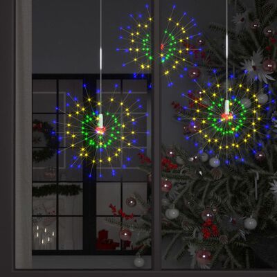 vidaXL Outdoor Christmas Firecrack Light Multicolour 20cm 140 LEDs